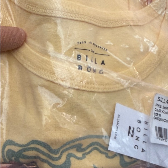 Billabong Garden Goddess Cotton
Graphic Logo Yellow Tank Top NWT M L - Picture 13 of 15